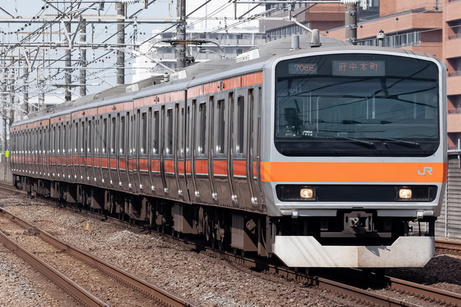 E231系ケヨMU41編成を新浦安駅で撮影した写真