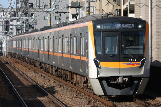 宗吾車両基地3100形3151Fを立会川駅で撮影した写真