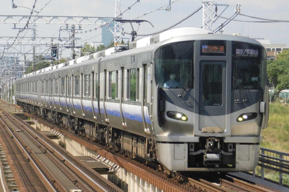 JR西日本 吹田総合車両所日根野支所 225系 HF438編成