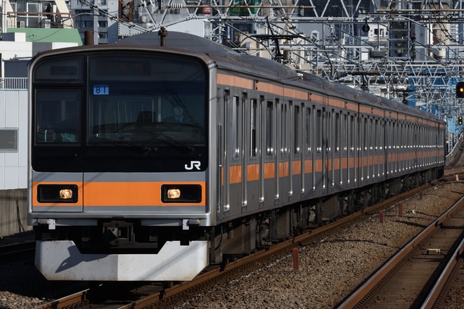 豊田車両センター209系トタ81編成を阿佐ケ谷駅で撮影した写真