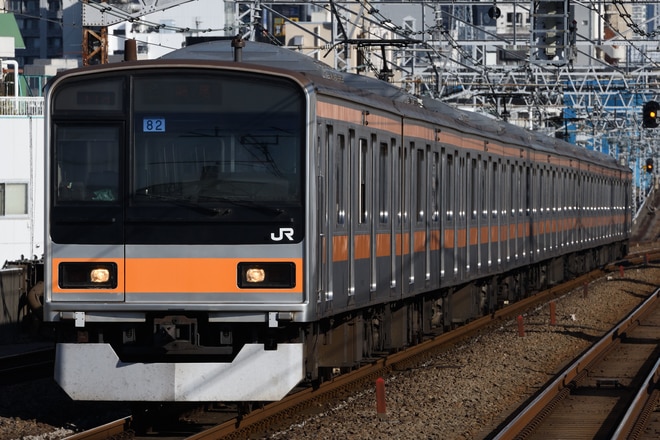 豊田車両センター209系トタ82編成を阿佐ケ谷駅で撮影した写真