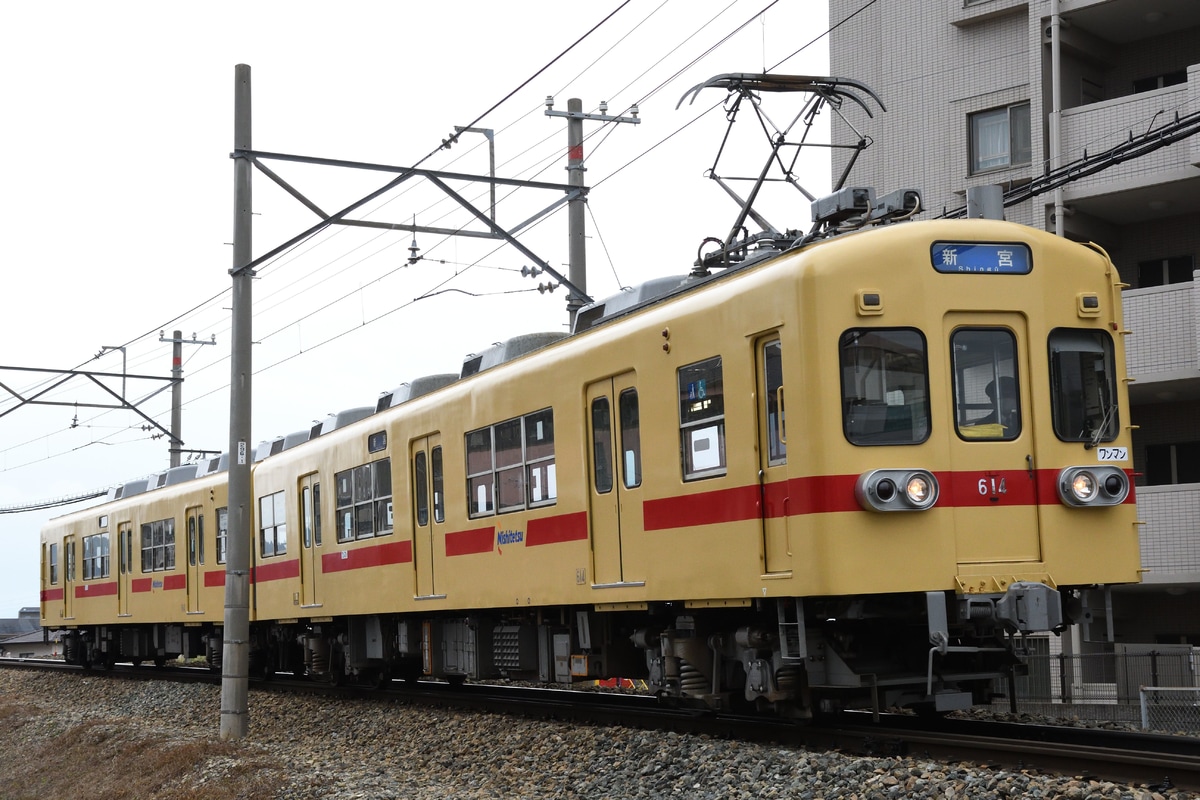 西日本鉄道 多々良車両基地 600形 614F