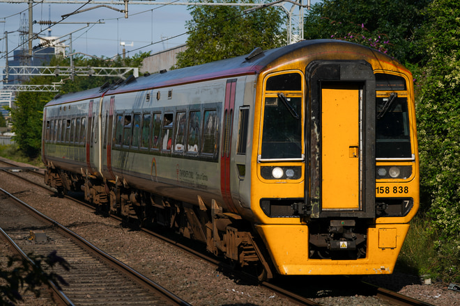 Class158をAdderley ParkStationで撮影した写真