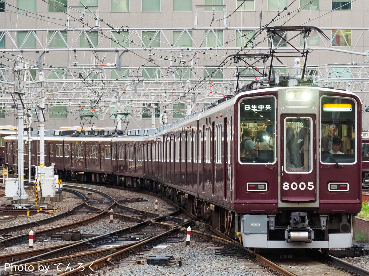 阪急電鉄 平井車庫 8000系 8005f