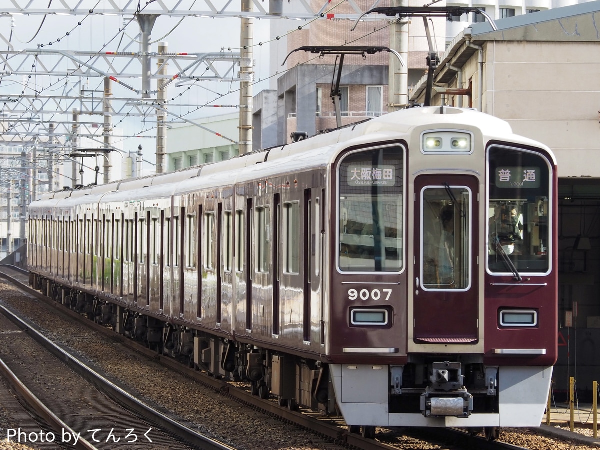 阪急電鉄 平井車庫 9000系 9007f