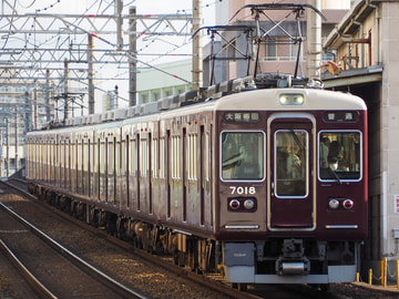 阪急電鉄 平井車庫 7000系 7018f