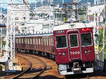 阪急電鉄 西宮車庫 7000系 7000f