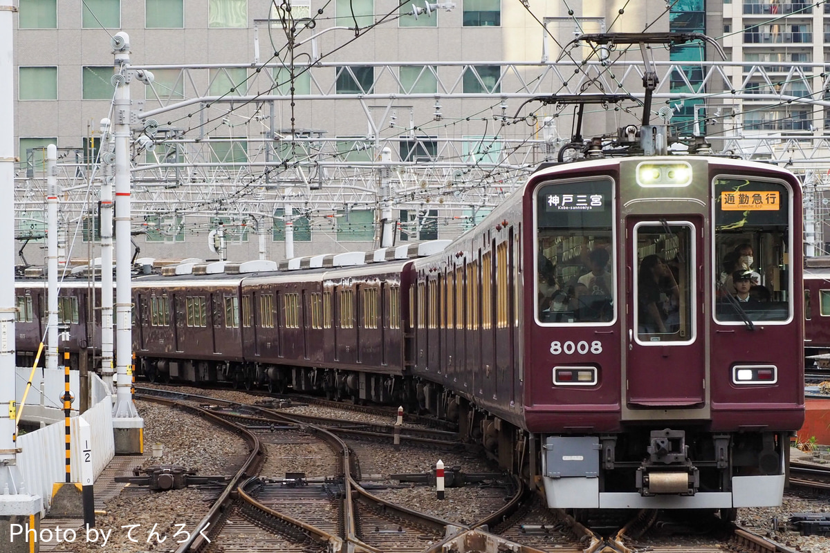阪急電鉄 西宮車庫 8000系 8008f