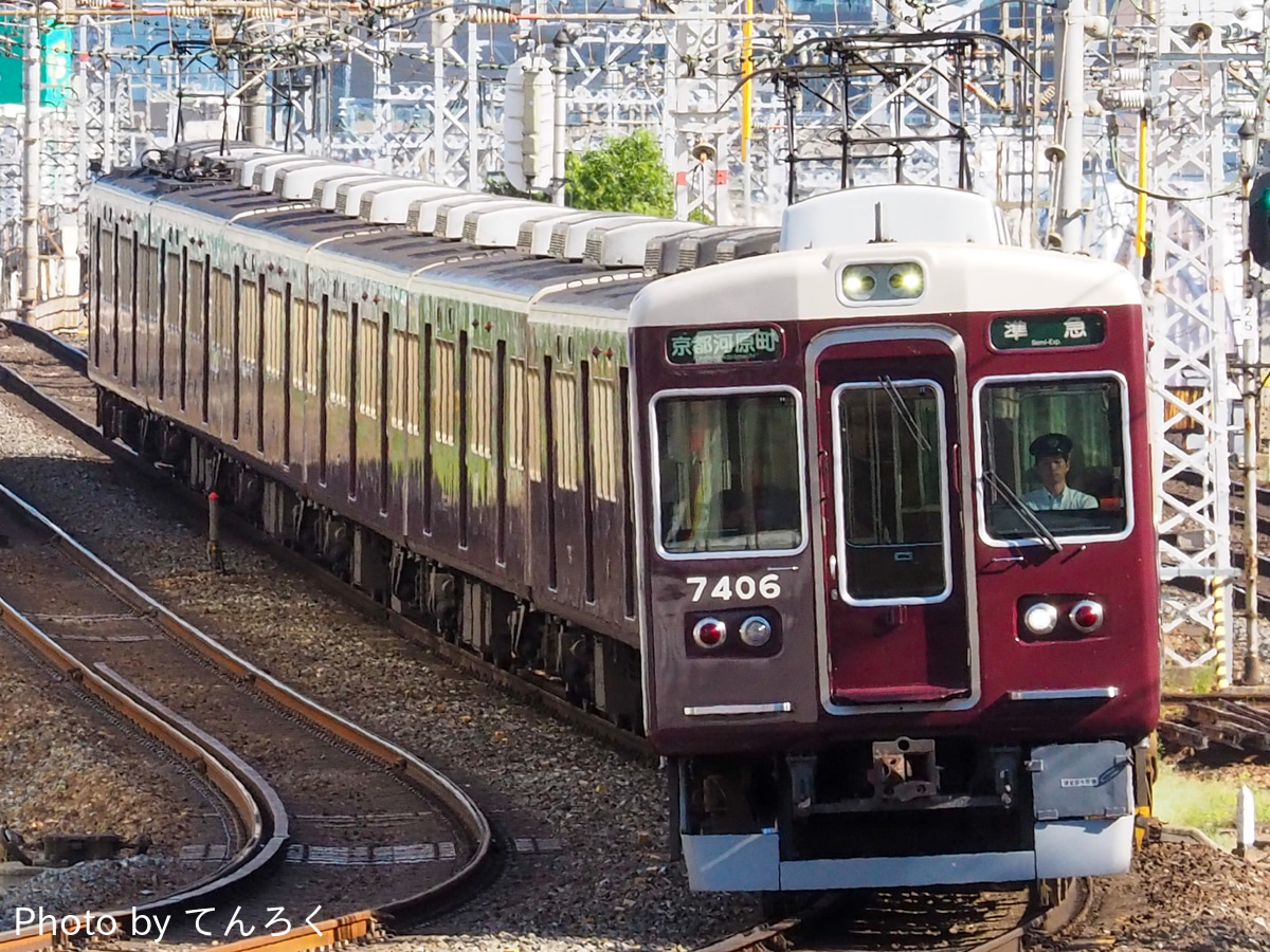 阪急電鉄 正雀車庫 7300系 7306f
