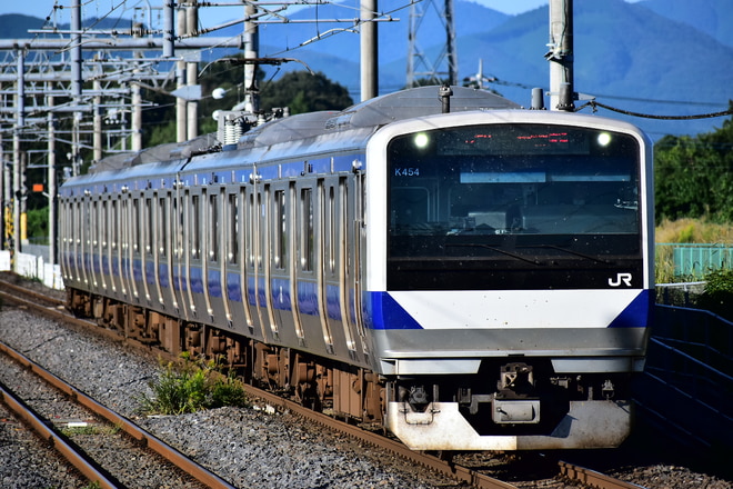 勝田車両センターE531系K454編成を内原駅で撮影した写真