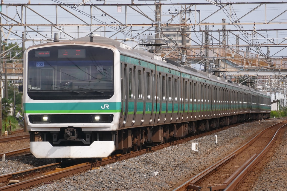JR東E231系マト102編成の写真