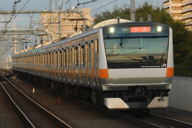 豊田車両センター本区E233系トタT17編成を武蔵境駅で撮影した写真