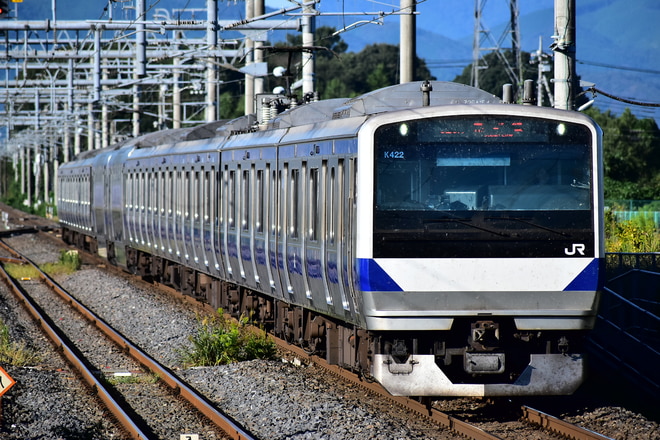 勝田車両センターE531系カツK422編成を内原駅で撮影した写真