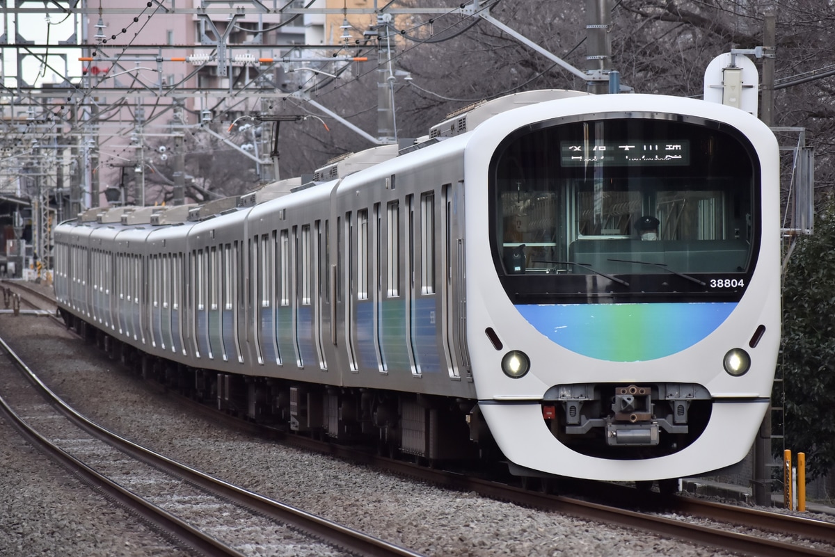 西武鉄道 南入曽車両基地 30000系 38104F