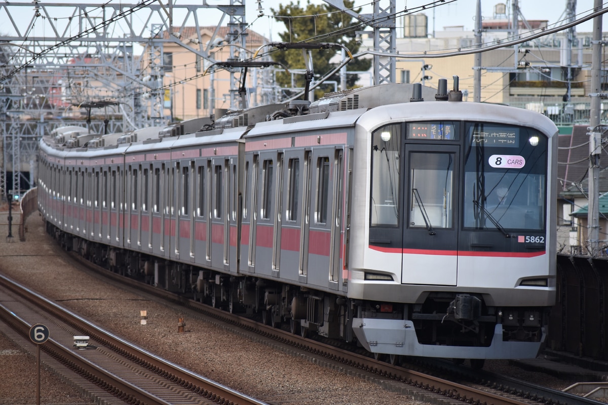 東急電鉄 元住吉検車区 5050系 5162F