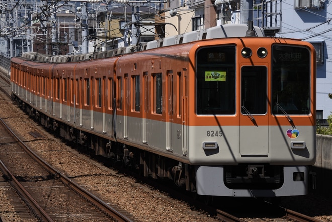 尼崎車庫8000系8245Fを久寿川駅で撮影した写真