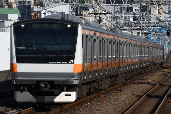豊田車両センターE233系トタT40編成を阿佐ケ谷駅で撮影した写真