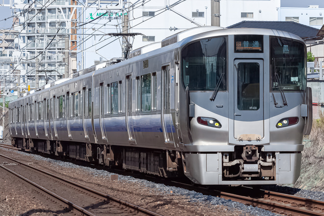 225系ヒネHF439編成を三国ヶ丘～百舌鳥間で撮影した写真