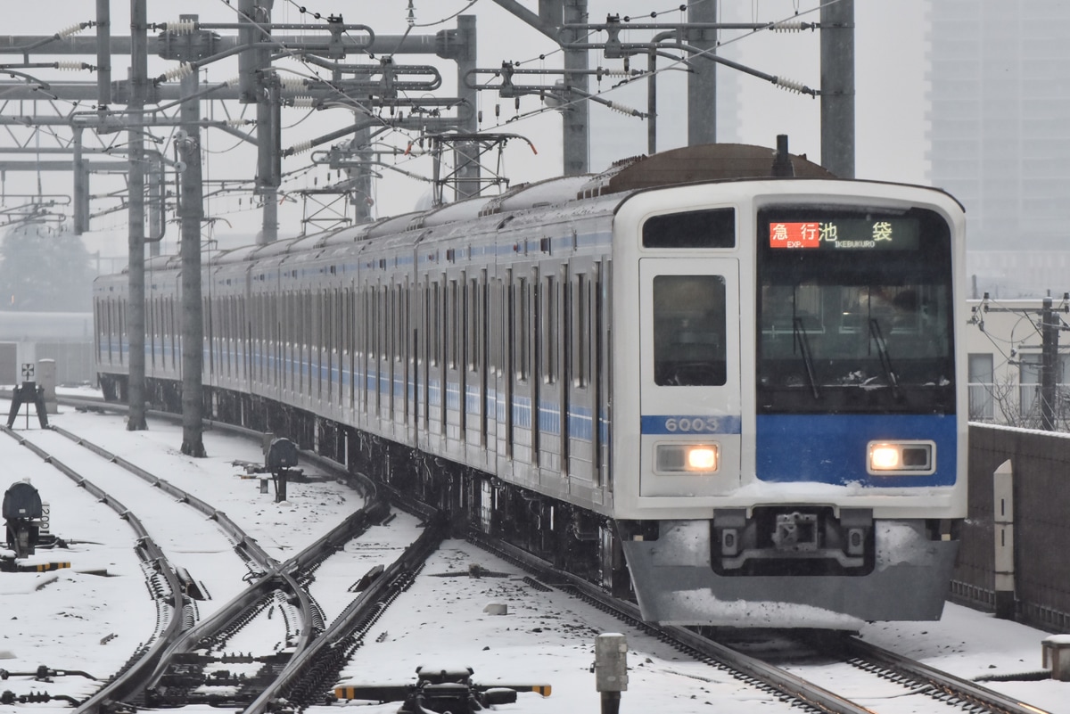 西武鉄道 玉川上水車両基地 6000系 6103F