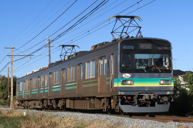 広瀬川原車両基地7000系7104fを小前田～ふかや花園間で撮影した写真