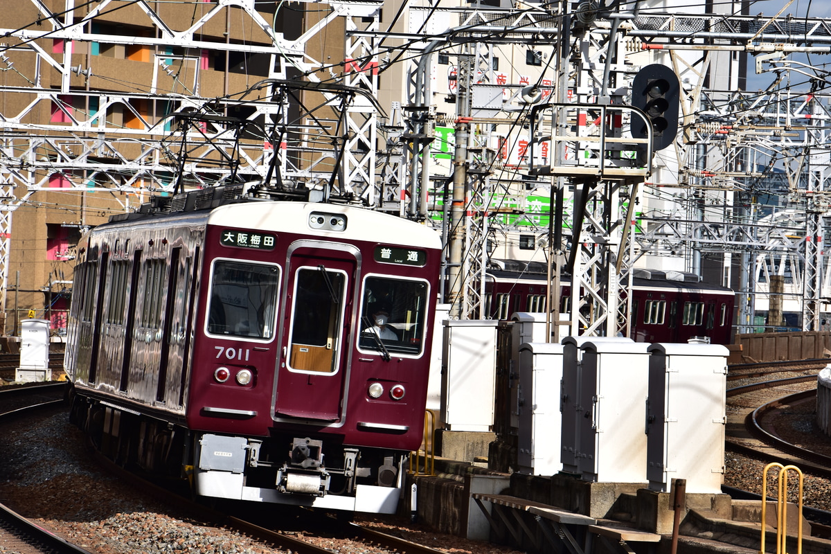 阪急電鉄 平井車庫 7000系 7011F