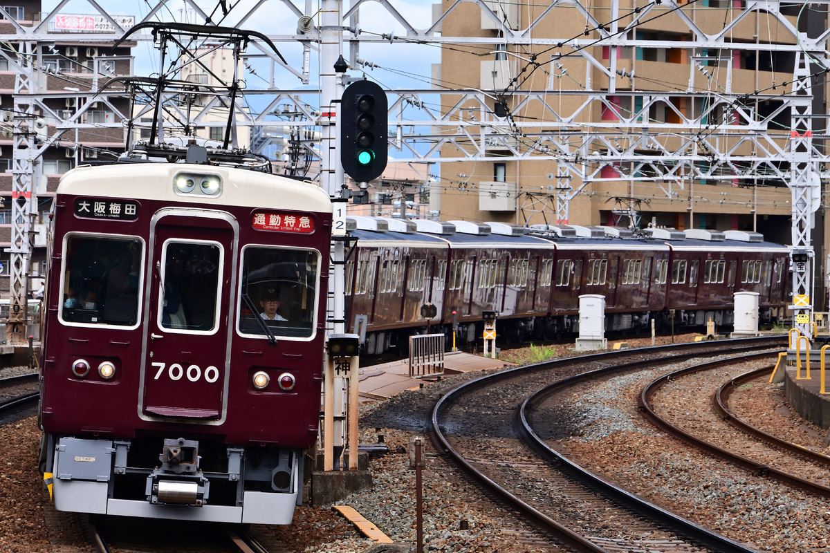 阪急電鉄 西宮車庫 7000系 7000F