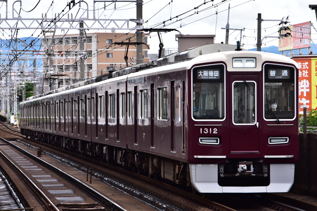 阪急電鉄 正雀車庫 1300系 1312F