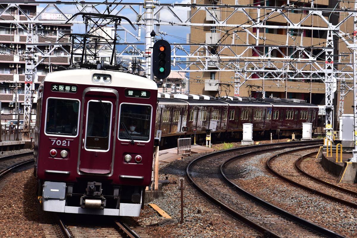阪急電鉄 西宮車庫 7000系 7021F