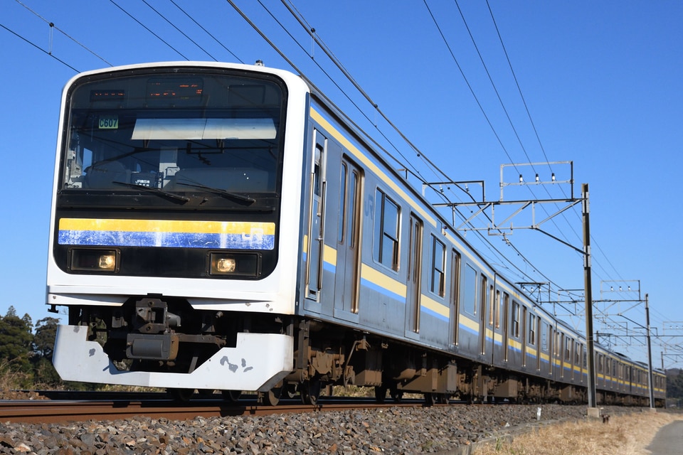 JR東209系マリC607編成(C607編成)(マリC607)の編成データ、編成