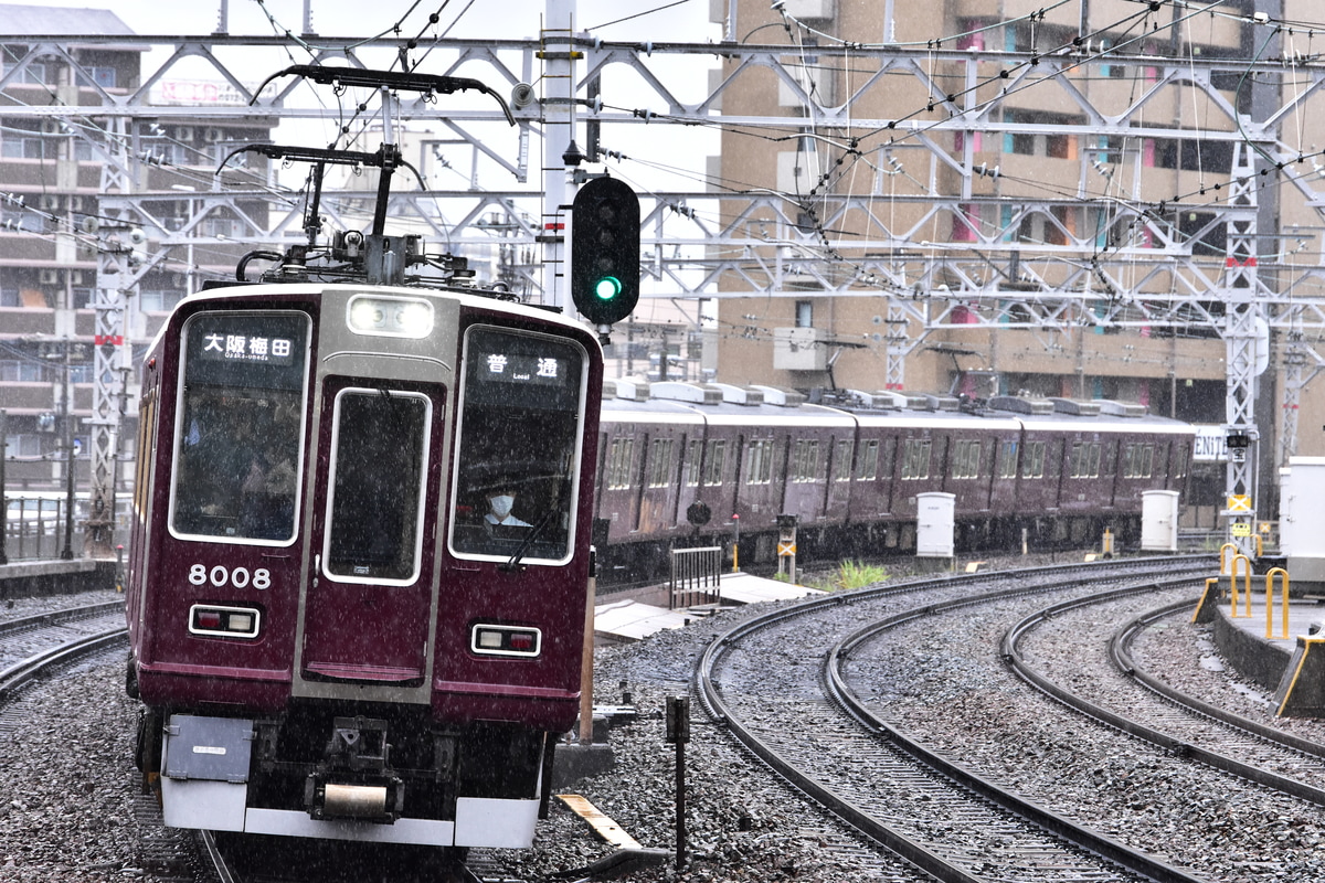 阪急電鉄 西宮車庫 8000系 8008F