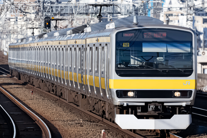 E231系ミツB12編成を西荻窪駅で撮影した写真