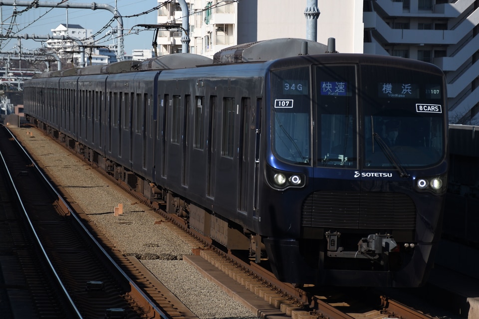 相鉄21000系21107×8<br class="br-sp" />(21107F)(21107編成)の写真