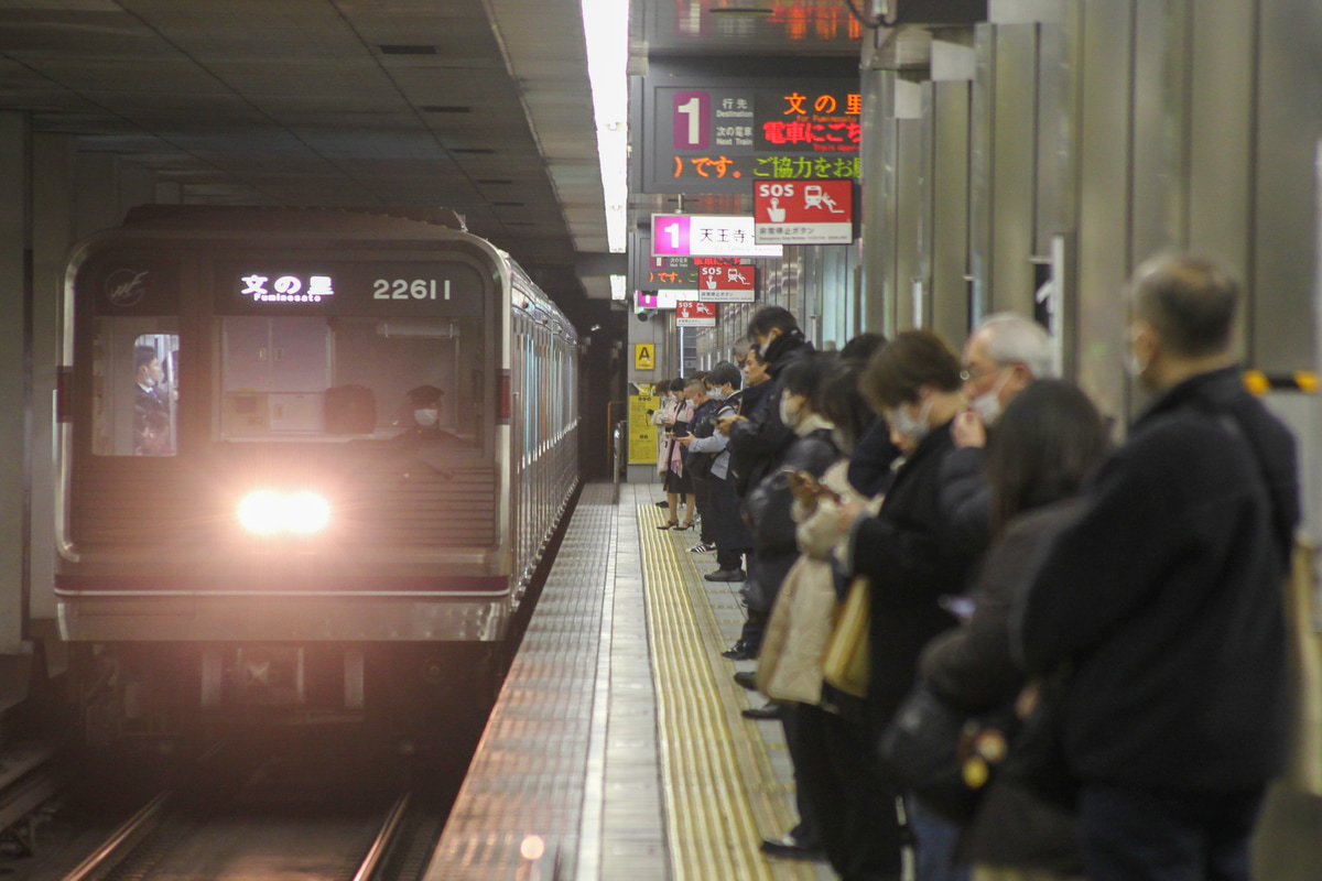 大阪市交通局 大日検車場 22系 22611F