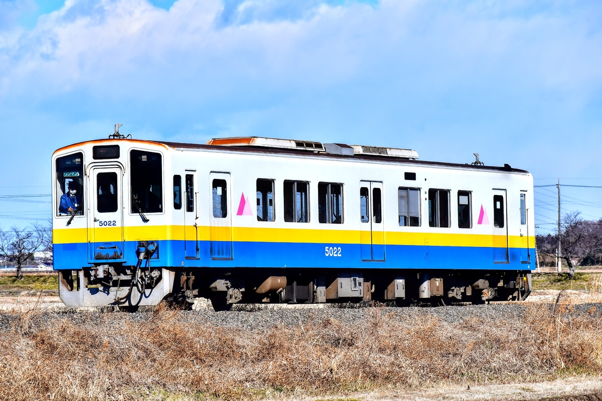 関東鉄道 水海道車両基地 キハ5020形 5022