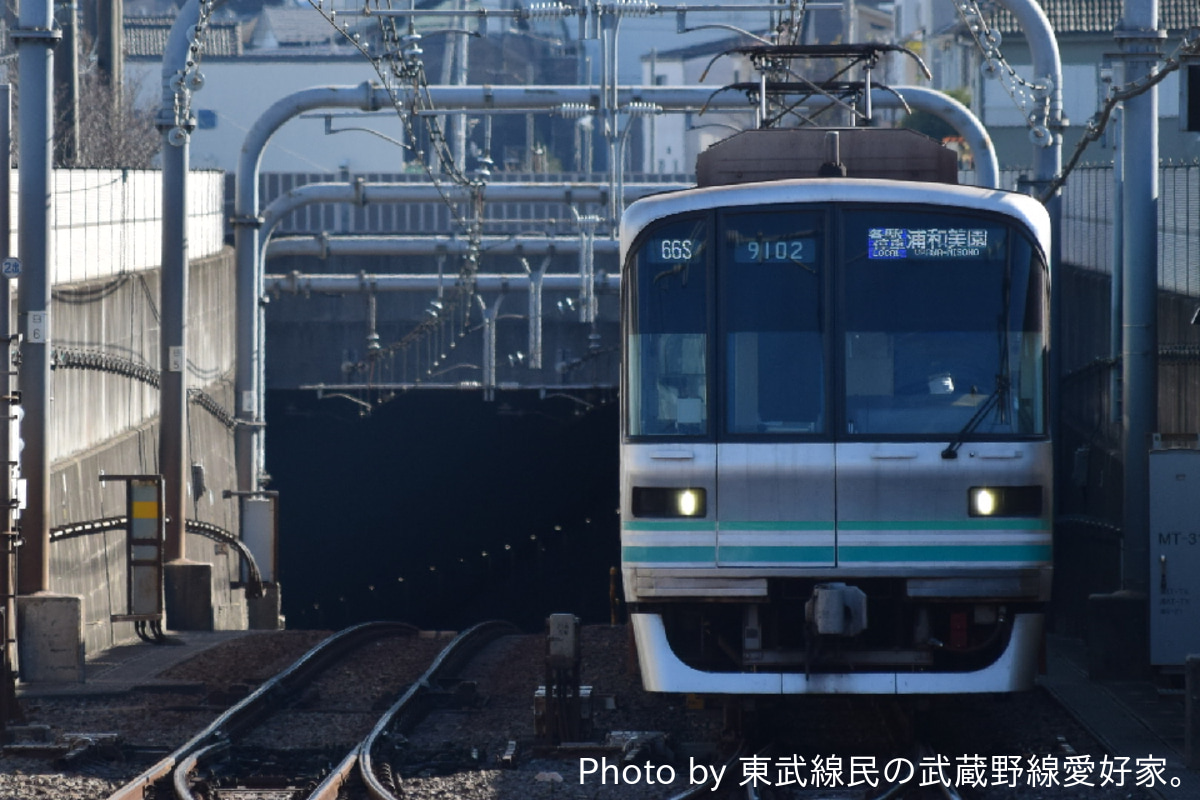 埼玉高速鉄道 王子検車区千住工場 9000系 9102編成