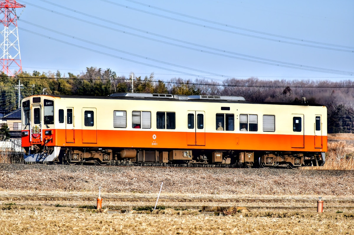 関東鉄道 水海道車両基地 キハ2400形 2401