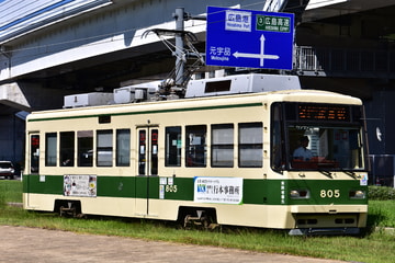 広島電鉄 江波車庫 800形 805