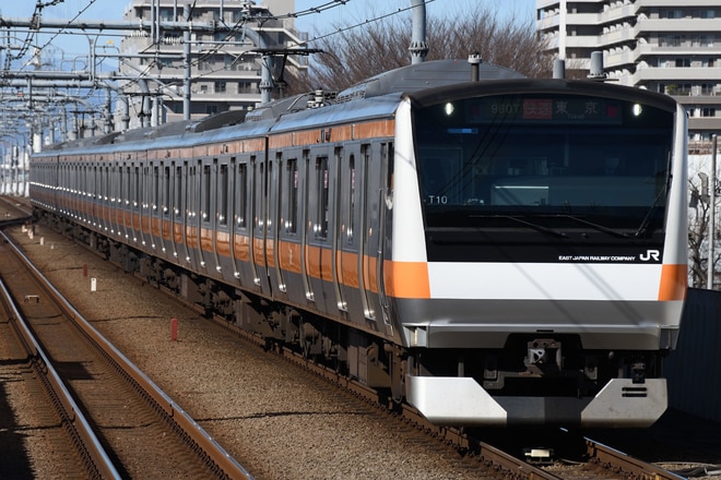 豊田車両センターE233系トタT10編成を武蔵境駅で撮影した写真