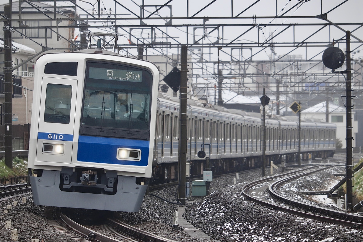 西武鉄道 小手指車両基地 6000系 6110F