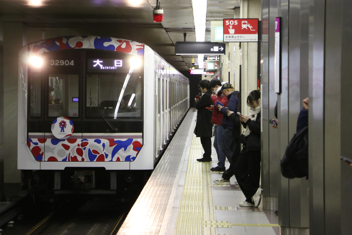 大阪市高速電気軌道 大日検車場 32系 32604F
