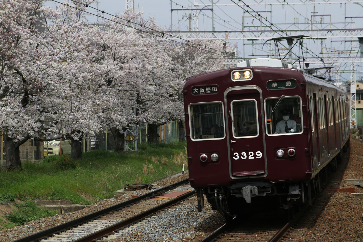 阪急電鉄 正雀車庫 3300系 3329F