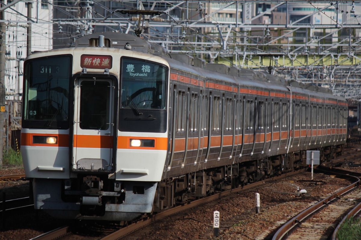 JR東海 大垣車両区 311系 カキG3編成