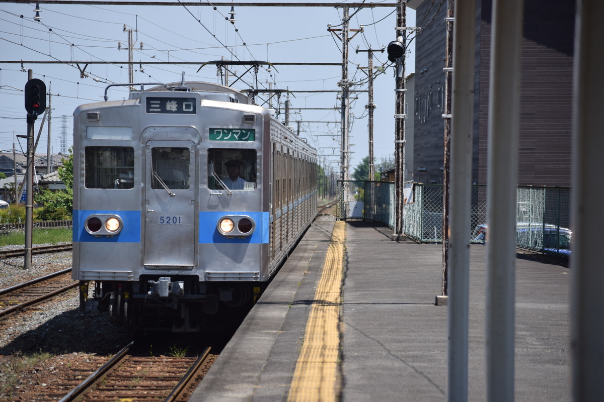 秩父鉄道 広瀬川原車両基地 5000系 5201F