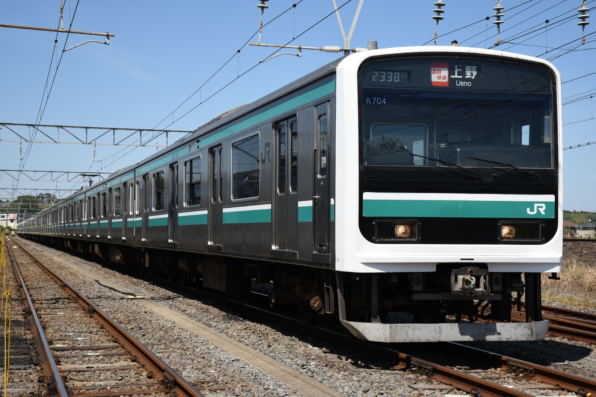 JR東日本 勝田車両センター E501系 カツK704編成