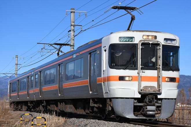 静岡車両区313系シスV1編成を常永～小井川間で撮影した写真