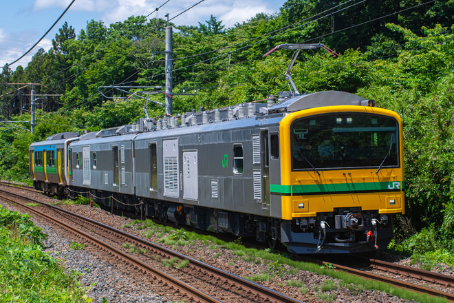 尾久車両センターE493系オク02編成を氏家～宝積寺間で撮影した写真