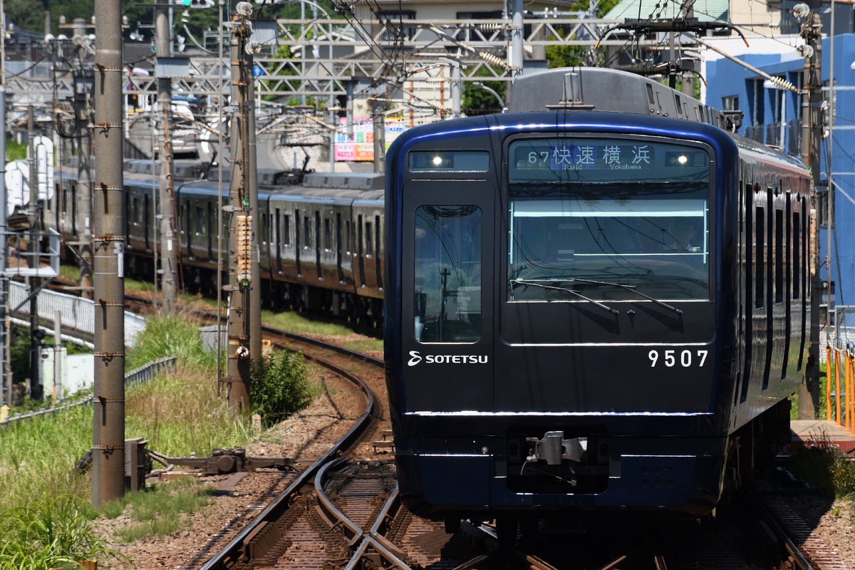 相模鉄道 かしわ台車両センター 9000系 9707×10