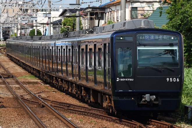 かしわ台車両センター9000系9706×10を鶴ケ峰～二俣川間で撮影した写真