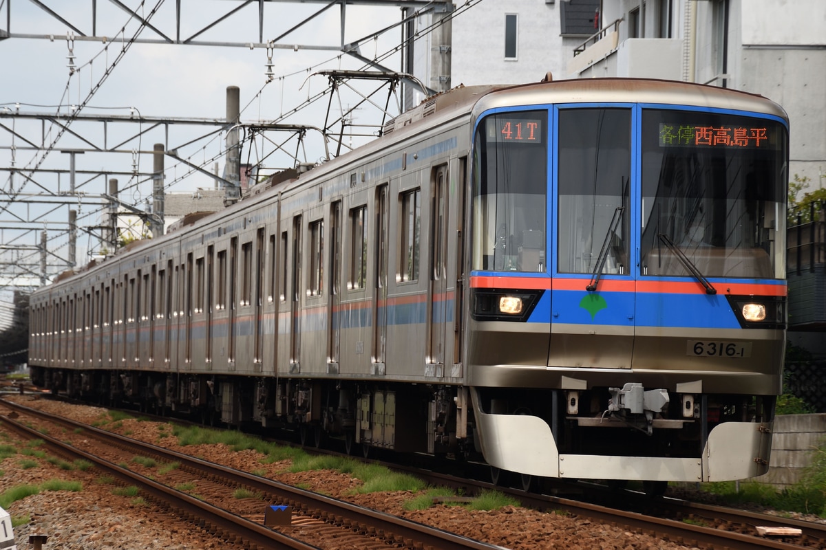 東京都交通局 志村車両検修場 6300形 6316F