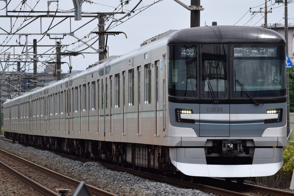 東京メトロ 千代田検車支区 13000系 13038F